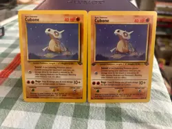 Cubone 50/64 Common Jungle Pokemon 1st Edition LP PLUS Jungle Cubone - Image 1