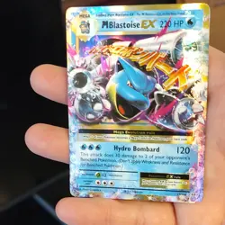 Pokemon TCG M Blastoise EX Evolutions Ultra Rare Holo 22/108 220 HP English - Image 1