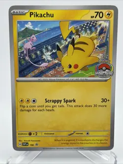 Pikachu 2024 World Championships SVP 190 EN English Promo Pokemon Card - Image 1