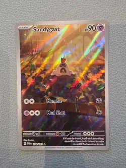 Pokemon TCG Sandygast Holo Illustration Rare Card Paldea Evolved 214/193 Nm - Image 1