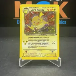 Dark Raichu 83/82 Vintage Holo Pokemon Card- Team Rocket Set Secret Rare MP - Image 1