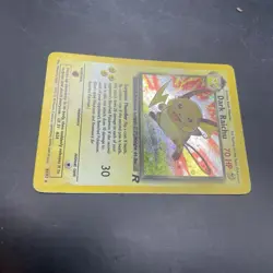Dark Raichu 83/82 Vintage Holo Pokemon Card- Team Rocket Set Secret Rare MP - Image 3