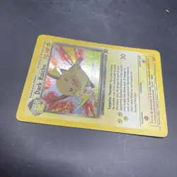 Dark Raichu 83/82 Vintage Holo Pokemon Card- Team Rocket Set Secret Rare MP - Image 5