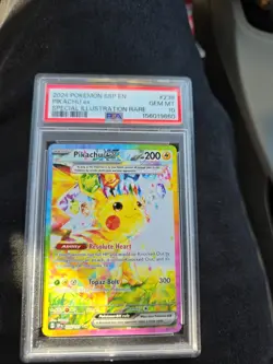 2024 Pokemon SSP EN #238 Pikachu ex Special Illustration Rare PSA 10 GEM MT - Image 2