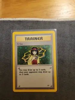 Pokemon Unlimited Edition Gym Heroes Erika's 16/132, Holo, LP - NM Condition! - Image 1
