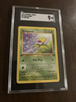 1999 Pokemon Jungle 1st Edition #49 - Bellsprout SGC 9 Mint - Image 1