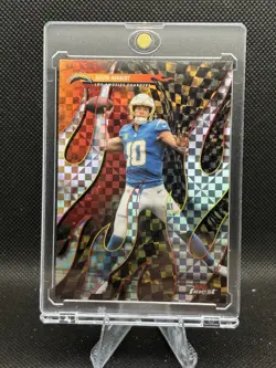 2026 Topps Finest Football Justin Herbert Torchers Xfractor - Chargers - Image 1
