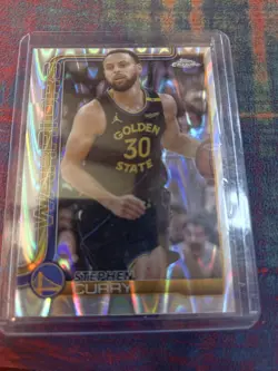 2025-26 Topps Chrome - Stephen Curry #201 RayWave Refractor - Image 1