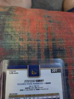 2025-26 Topps Chrome - Stephen Curry #201 RayWave Refractor - Image 2