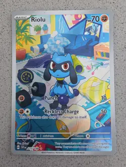 Pokemon TCG Riolu 215/198 SV01: Scarlet & Violet Base Set Holo - Image 1