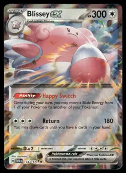 Pokemon Cards Blissey ex 134/167 Twilight Masquerade Double Rare NM - Image 1