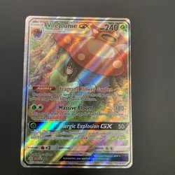 Vileplume GX 211/236 Cosmic Eclipse NM Full Art Ultra Rare Pokemon Card - Image 1