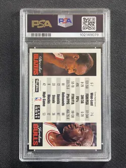 NBA Card PSA 8 NM-MT Drexler Vs Michael Jordan Showdown Series Skybox #SS11 - Image 2