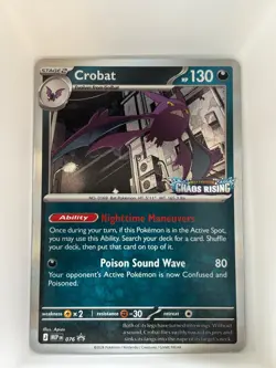 Crobat 076 Holo Promo ME: Mega Evolution Promo Pokemon Holo Near Mint - Image 1