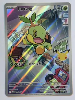 Pokemon TCG Turtwig 040 Black Star Promo Mega Evolution Card - Image 1