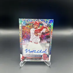 Nathan Church 2025 Bowman Chrome Mini Diamond Auto Rookie 42/100 #NCH Cardinals - Image 5