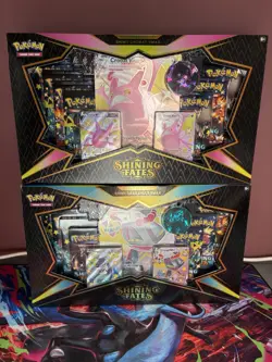 Pokemon TCG Shining Fates Premium Collection Box X2 Crobat & Dragapult - Sealed - Image 1
