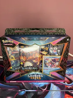 Pokemon Shining Fates Mad Party Pin Collection x 4 Sealed Boxes (Each Variant) - Image 2