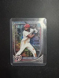 2025 Bowman Chrome - James Wood #29 Steel Metal Mojo Refractor /100 (RC) - Image 1