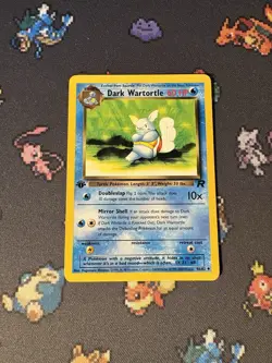 Pokemon Cards Dark Wartortle 46/82 Team Rocket FIRST EDITION - (NM) - Image 1