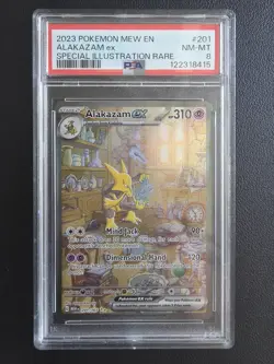 PSA 8 Pokemon Alakazam Ex Scarlet & Violet 151 Special Illustration 201/165 - Image 3