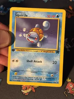 Pokemon Cards Squirtle 68/82 Team Rocket FIRST EDITION - (NM-) - Image 2