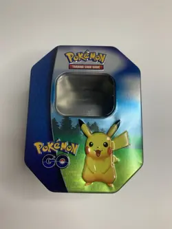 Pokemon Pikachu Trading Card Tin - Good Condition - Collectible - Image 1