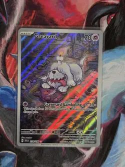 Greavard 214/198 Illustration Rare Scarlet And Violet Base NM Pokemon Card - Image 1
