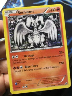 Reshiram 28/113 Holo Rare Legendary Treasures Pokemon Card - Near Mint - Image 3