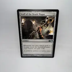 Staff of the Death Magus 219 Uncommon Magic 2014 (M14) Magic: The Gathering LP - Image 1