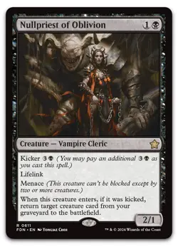 Nullpriest of Oblivion #611 (NM) Foundations FDN Magic MTG - Image 1