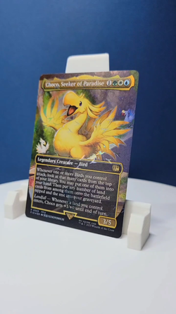MTG English Choco, Seeker of Paradise (Borderless) (Chocobo Track Foil) NM Foil - Image 2