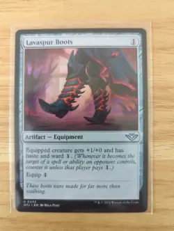 MTG Lavaspur Boots Outlaws of Thunder Junction #0243 - Image 1