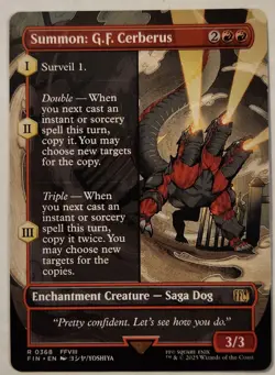 Summon: G.F. Cerberus (Borderless) Final Fantasy Regular NM+ - Image 1