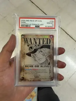 Sabo OP13-120 SP Wanted Poster Alternate Art Carrying On his Will PSA 10 - Image 1