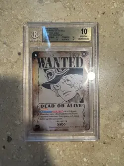 Sabo (120) (Wanted Poster) OP13-120 Carrying On His Will Foil BGS 10 PRISTINE - Image 1