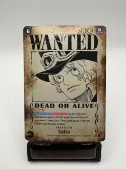 Sabo (120) (Wanted Poster) OP13-120 Carrying On His Will Foil - Image 1