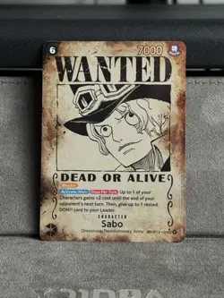 Sabo OP13-120 SP Wanted Poster Alt Art Carrying On his Will One Piece TCG NM - Image 1