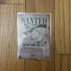 Sabo OP13-120 SP Wanted Poster Alternate Art English Carrying On his Will TCG - Image 1