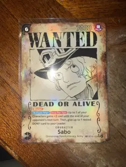 Sabo (120) (Wanted Poster) OP13-120 Carrying On His Will Foil - Image 1