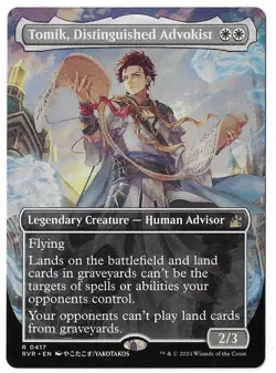 MTG Tomik, Distinguished Advokist Borderless Anime Ravnica Remastered (RVR) 0417 - Image 1