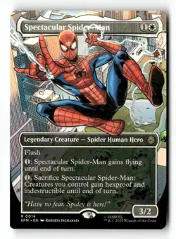 Spectacular Spider-Man (Borderless) 14 Rare MTG SPM NM - Image 2