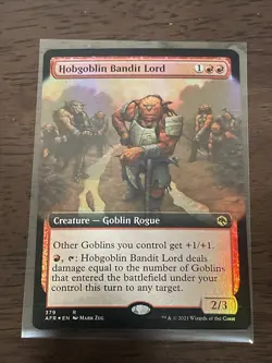 Hobgoblin Bandit Lord (Extended Art) #379 Forgotten Realms AFR Magic MTG - Image 1