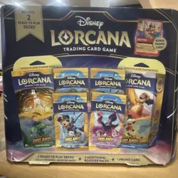 Disney Lorcana Into the Inklands Box 2 Decks 4 Boosters Promo Ravensburger - Image 1