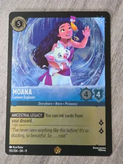 Moana - Curious Explorer 155/204 COLD FOIL Winterspell Disney Lorcana - Image 1