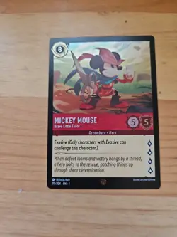 Disney Lorcana Mickey Mouse Brave Little Tailor 115/204 Foil Legendary NM - Image 1