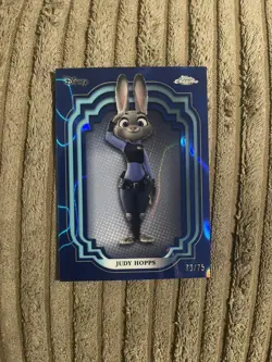 Topps Disney Chrome 2024 Zootopia Judy Hopps Card Numbered /75 - Image 1