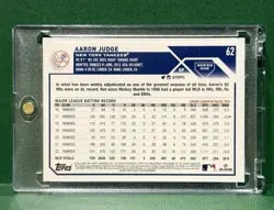 Aaron Judge Signed 2023 Topps Yankees Card Autographed IP Baseball MLB New York - Image 2