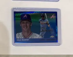 2025 Topps Chrome Platinum- Dale Murphy Blue Prism Refractor. No.363 - Image 1