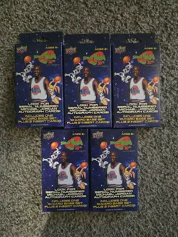 Upper Deck (LOT OF 5) Space Jam 30th Anniversary 12 Card Hanger SEALED - Image 1